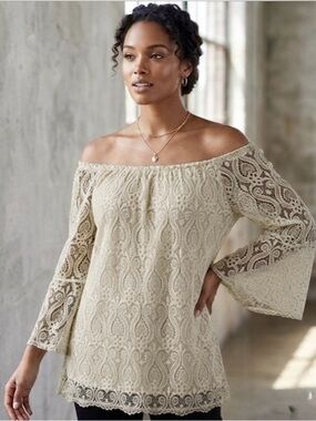 Brittany Black stunning Lace
Blouse - Romantic & Versatile!
GUC size large